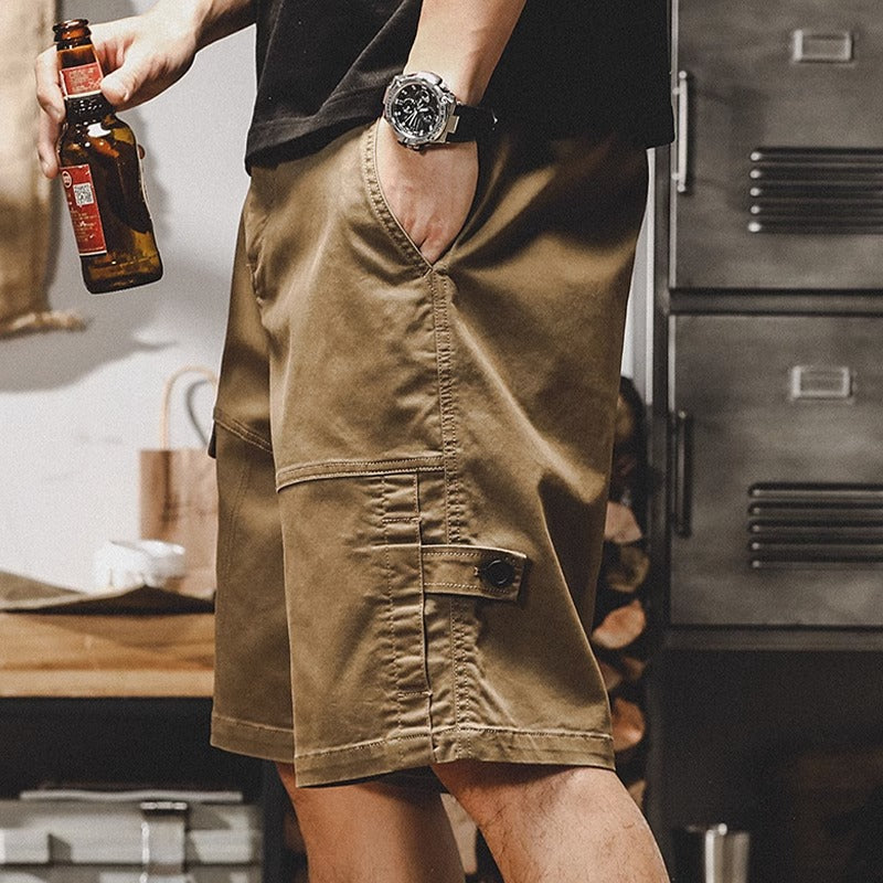American Retro Loose Thin Large Size Casual Cargo Shorts