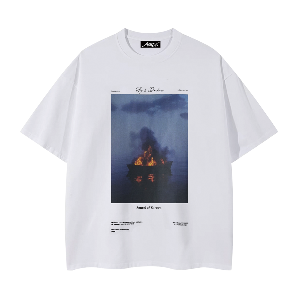 Pure Cotton 260G Flame Boat T-shirt