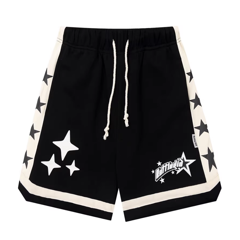 【Subscription】Urban Stars Graphic Basketball Cotton Shorts